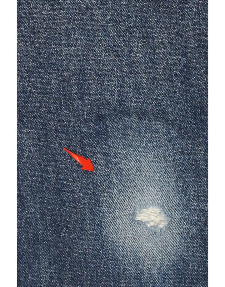 LEVI'S Herren 511 Distressed Slim Jeans W32 L29 Blaue Baumwolle