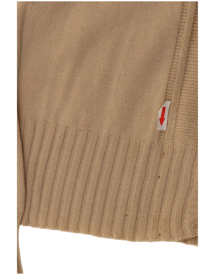 Luisa Spagnoli Damen Strickjacke UK 12 Mittelbeige Wolle