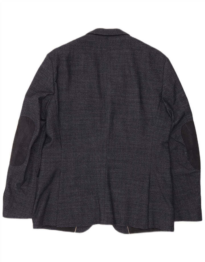 Hugo Boss Herren-Blazer mit 2 Knöpfen, EU 52, XL, marineblaue Wolle