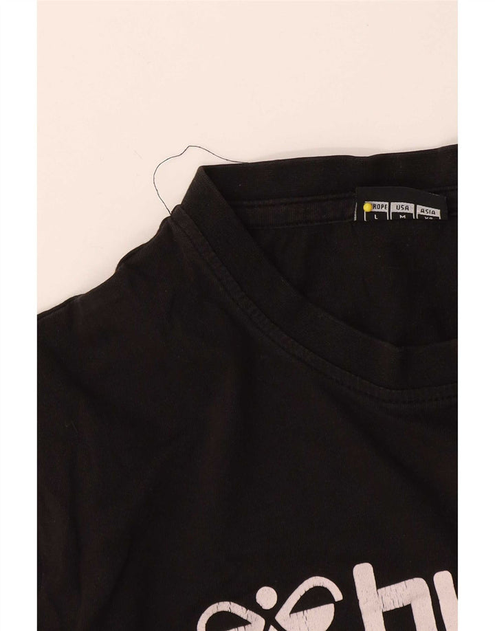 Hummel Herren Graphic T-Shirt Top Large Schwarz