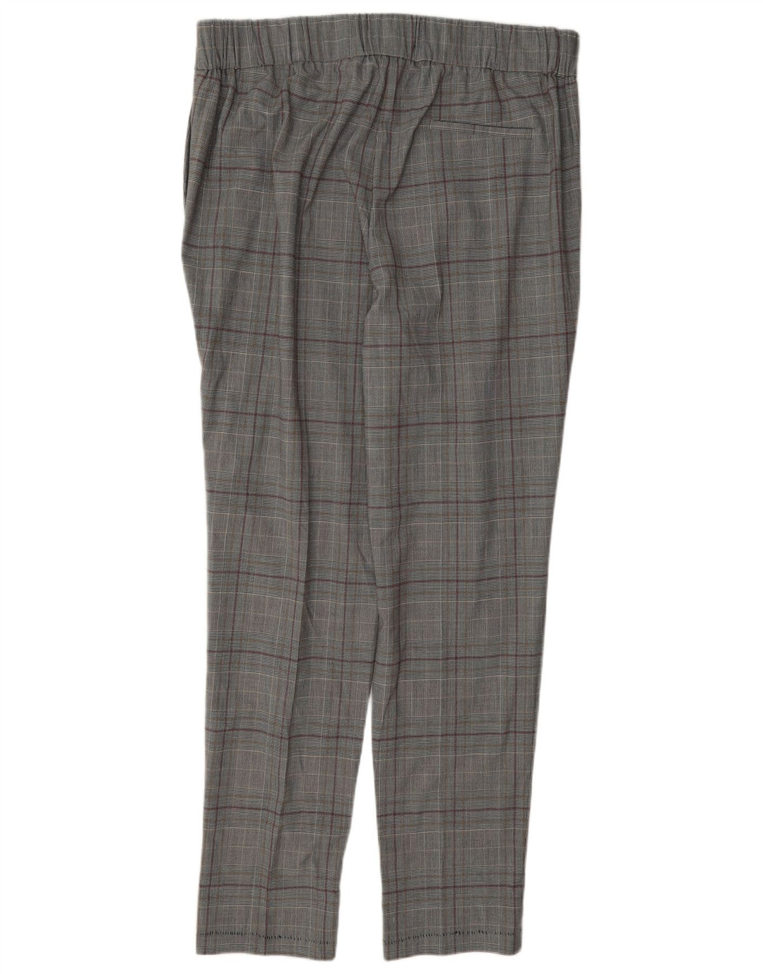 Marks & Spencer Damen Freizeithose UK 16 Large W38 L31 Grau kariert