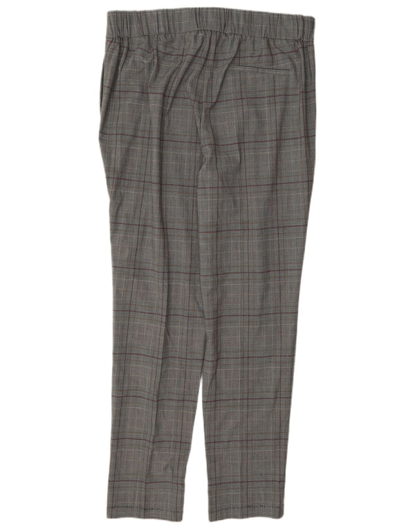 Marks & Spencer Damen Freizeithose UK 16 Large W38 L31 Grau kariert