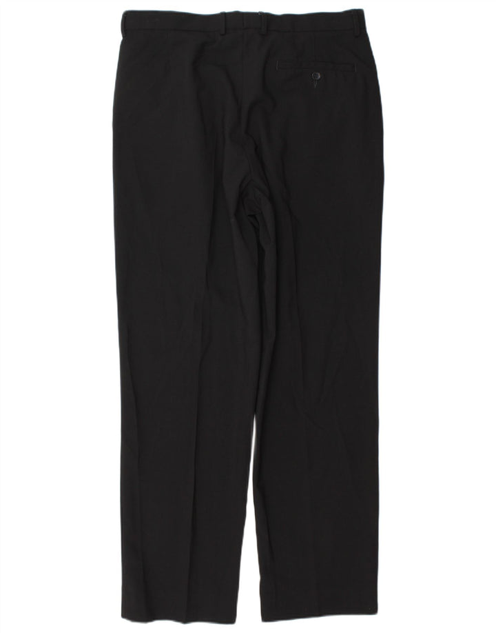 Gerade Herren-Chinohose von Marks & Spencer, W34, L31, Schwarz, Polyester