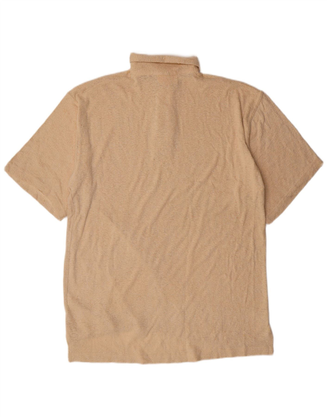Lerros Herren-Poloshirt, kurzärmelig, groß, beige, Seide