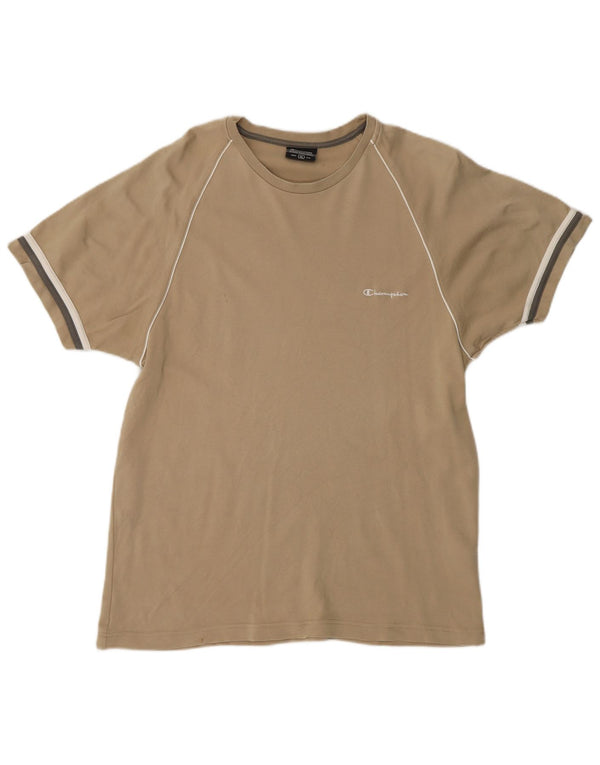 Champion Herren T-Shirt Top XL Beige Baumwolle