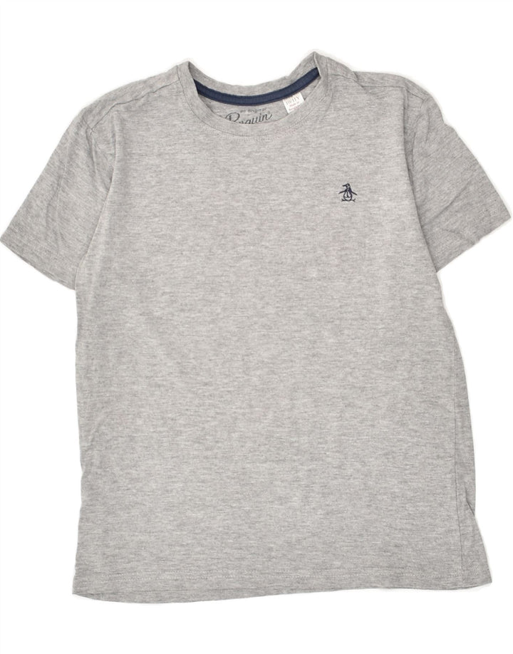 PENGUIN Boys T-Shirt Top 10-11 Years Grey | Vintage Penguin | Thrift | Second-Hand Penguin | Used Clothing | Messina Hembry 