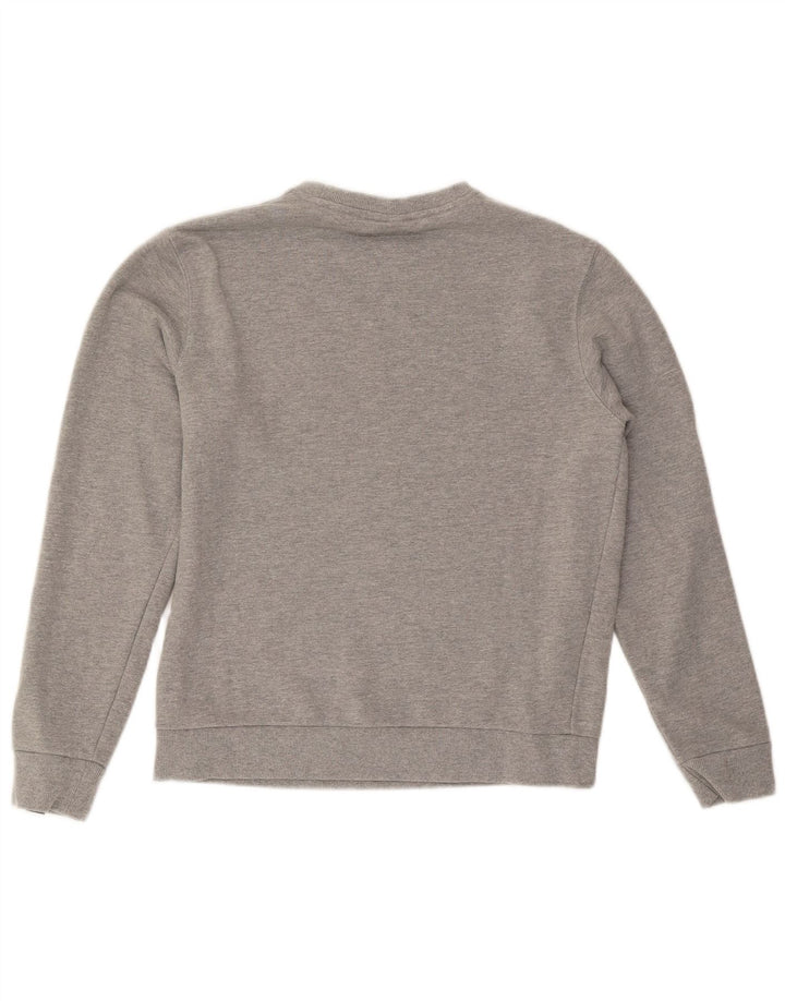 Ellesse Womens Graphic Oversized Sweatshirt Pullover UK 10 Small Grau meliert