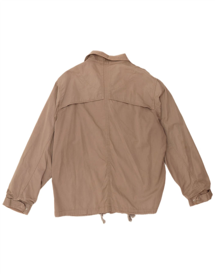 Reiss Herren Utility Jacke UK 44 2XL Beige Baumwolle