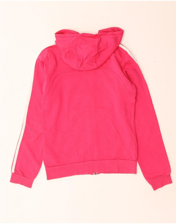 Adidas Mädchen-Kapuzenpullover mit Reißverschluss, 9–10 Jahre, rosa Baumwolle
