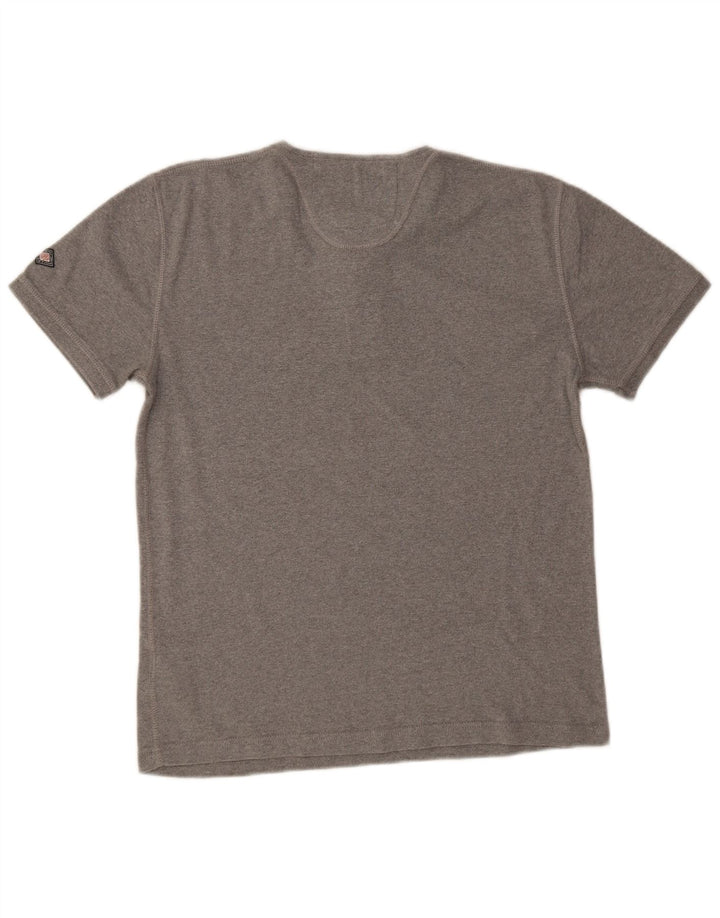 Superdry Herren T-Shirt Top Large Grau Baumwolle