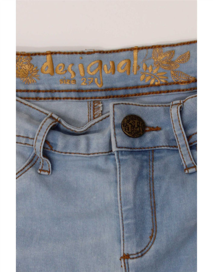 Desigual Damen Skinny Jeans W27 L31 Blau