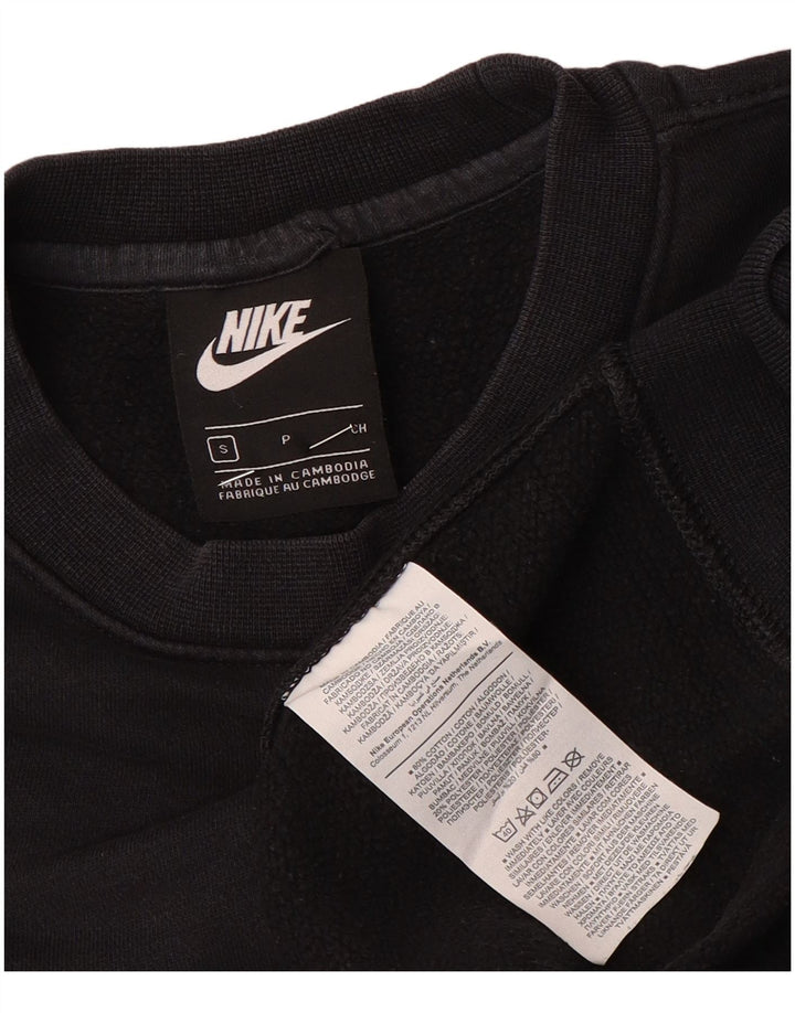 Nike Herren Sweatshirt Pullover Small Schwarz Baumwolle