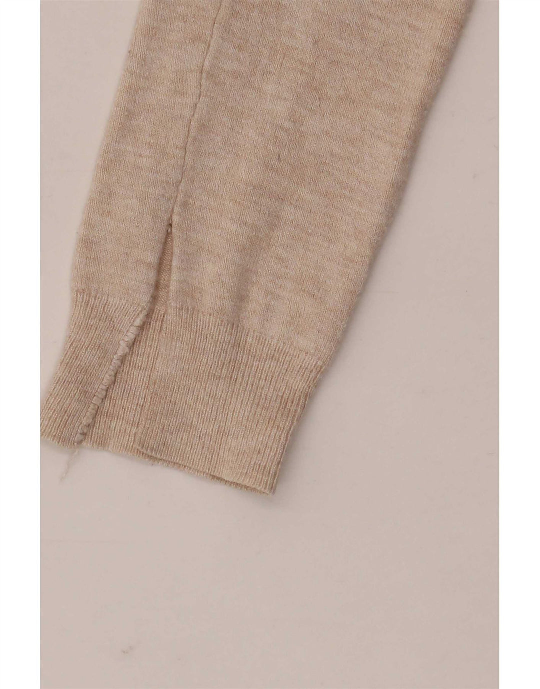 Marks & Spencer Damen Strickjacke Pullover UK 10 Small Beige Viskose