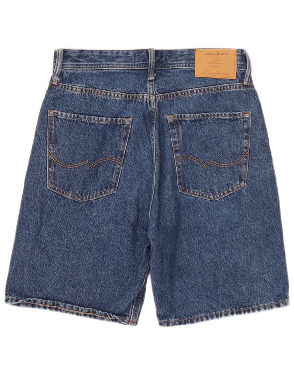 Jack & Jones Herren Baggy Denim Shorts XS W26 Blaue Baumwolle