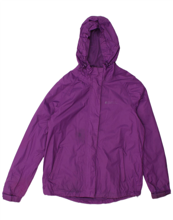 Mountain Warehouse Damen-Regenjacke mit Kapuze, UK 12, mittelviolettes Nylon