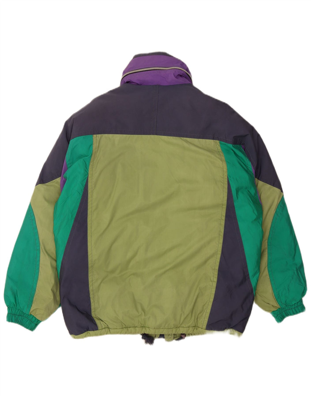 Colmar Herren-Skijacke mit lockerer Passform, IT 50, mittelgrün, Farbblock