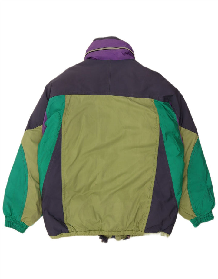 Colmar Herren-Skijacke mit lockerer Passform, IT 50, mittelgrün, Farbblock