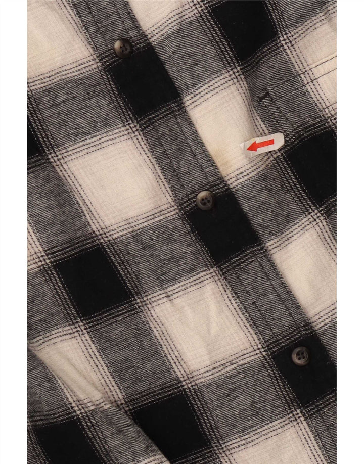 Lee Herren-Flanellhemd mit normaler Passform, 2XL, schwarz kariert, Baumwolle