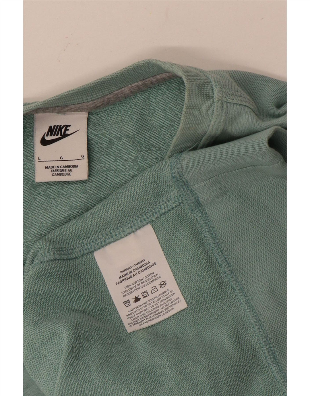 NIKE Herren-Sweatshirt-Pullover, große blaue Baumwolle