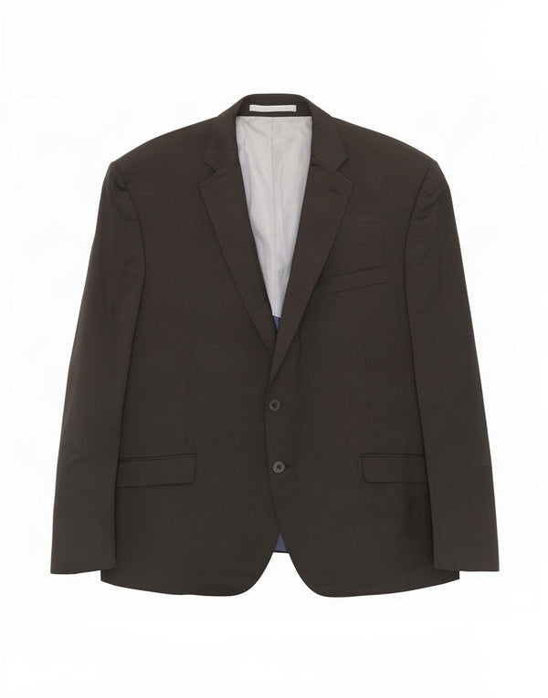 Marks & Spencer Herren-Blazer mit 2 Knöpfen, reguläre Passform, UK 46, XL, graue Wolle