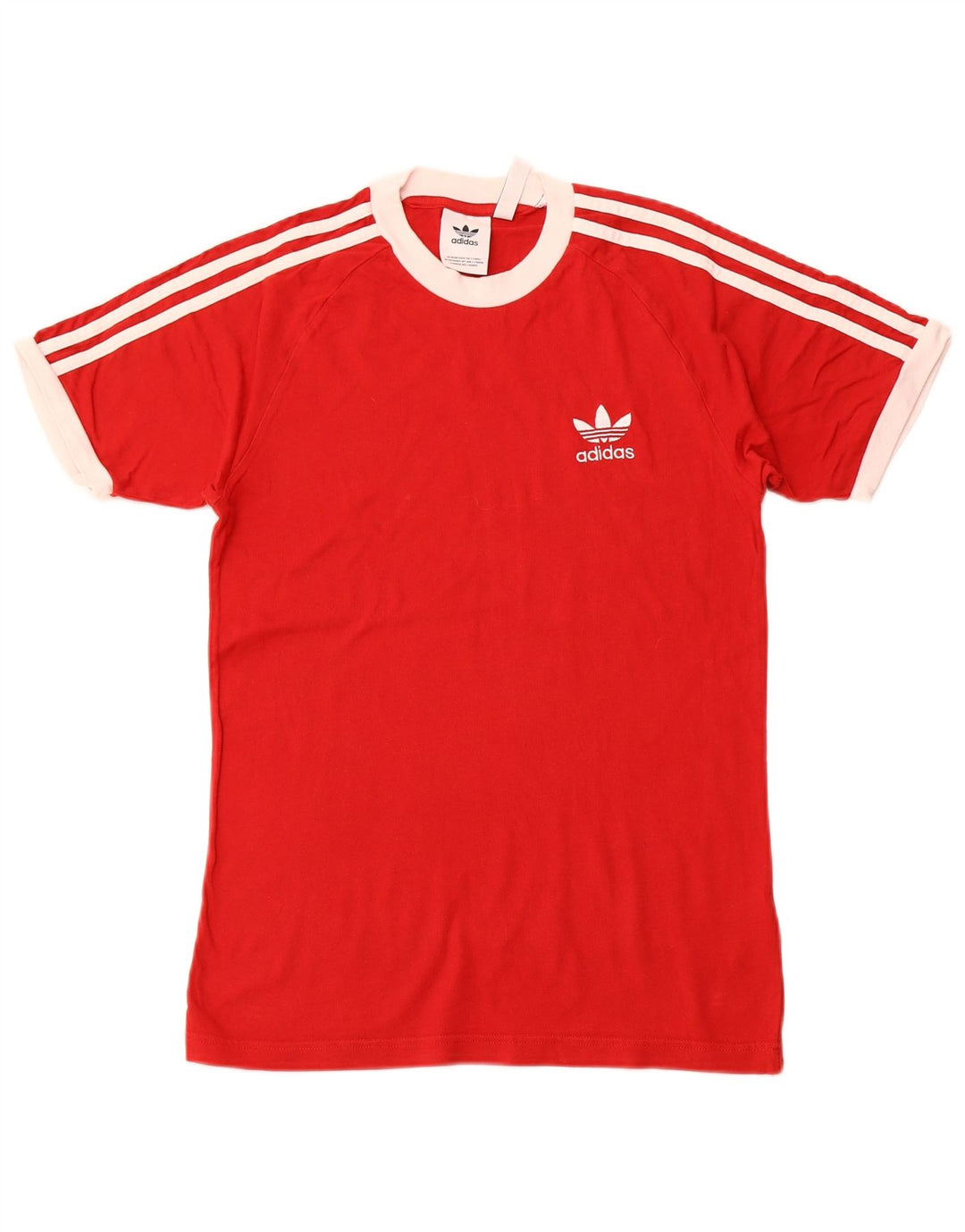 ADIDAS Herren T-Shirt Top XS Rote Baumwolle