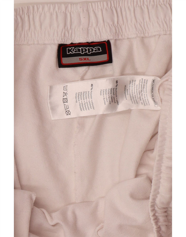 KAPPA Herren Graphic Sport Shorts 5XL Weiße Baumwolle