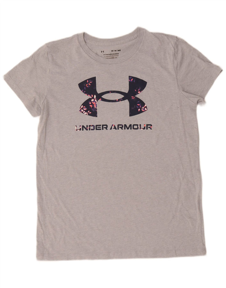 Under Armour Damen Graphic T-Shirt Top UK 14 Mittelgrau
