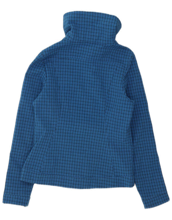 The North Face Damen-Windbreaker-Jacke, UK 10, klein, blau kariert, Polyester