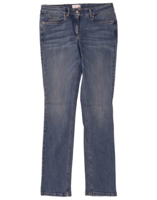 The White Company Damen Slim Jeans UK 12 Medium W32 L31 Blaue Baumwolle