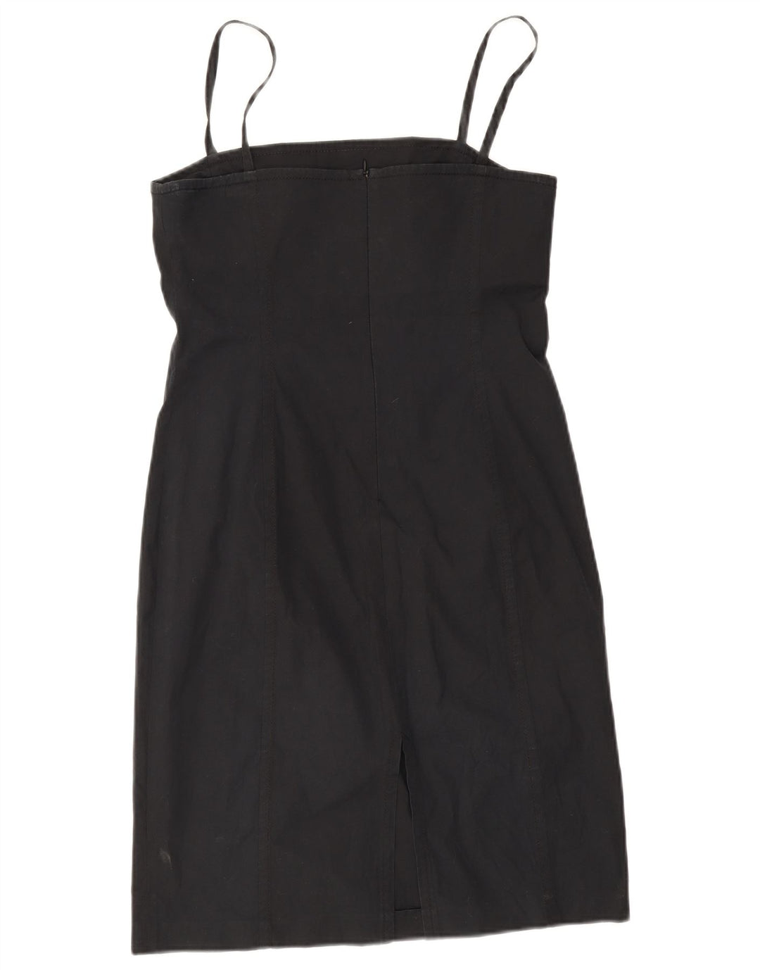 Colombo Damen-Sommerkleid IT 46 Large aus schwarzer Baumwolle
