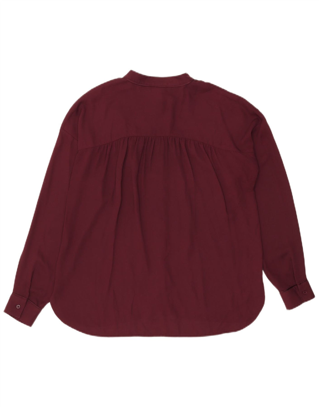Warehouse Damen-Oversize-Hemd UK 12 Medium Burgund
