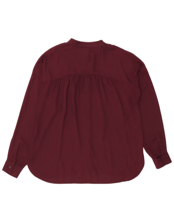 Warehouse Damen-Oversize-Hemd UK 12 Medium Burgund