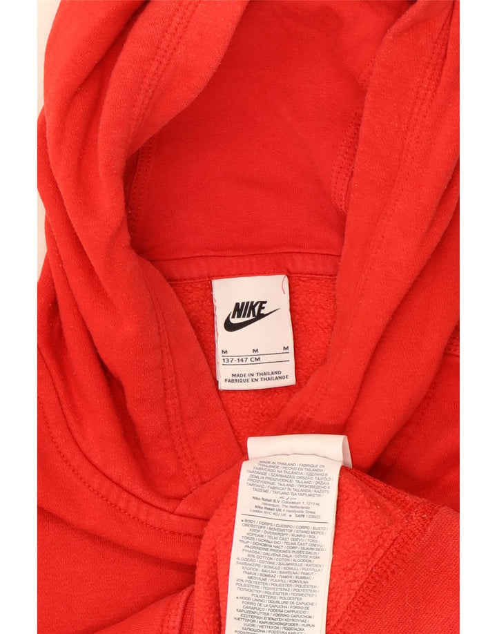 Nike Kapuzenpullover für Jungen, 10–11 Jahre, mittelrote Baumwolle