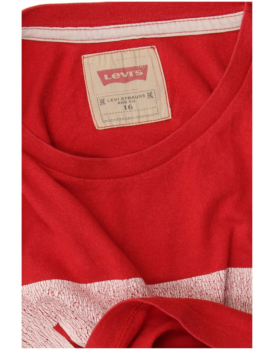 Levi's Jungen T-Shirt mit Grafik, 15–16 Jahre, Rot