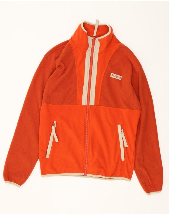 COLUMBIA Herren Fleecejacke UK 38 Mittelorange Polyester