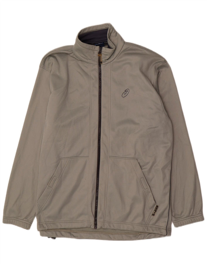 Asics Herren Trainingsanzug Top Jacke XL Grau Polyester