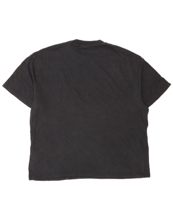 Abercrombie & Fitch Herren-T-Shirt aus mittelschwarzer Baumwolle