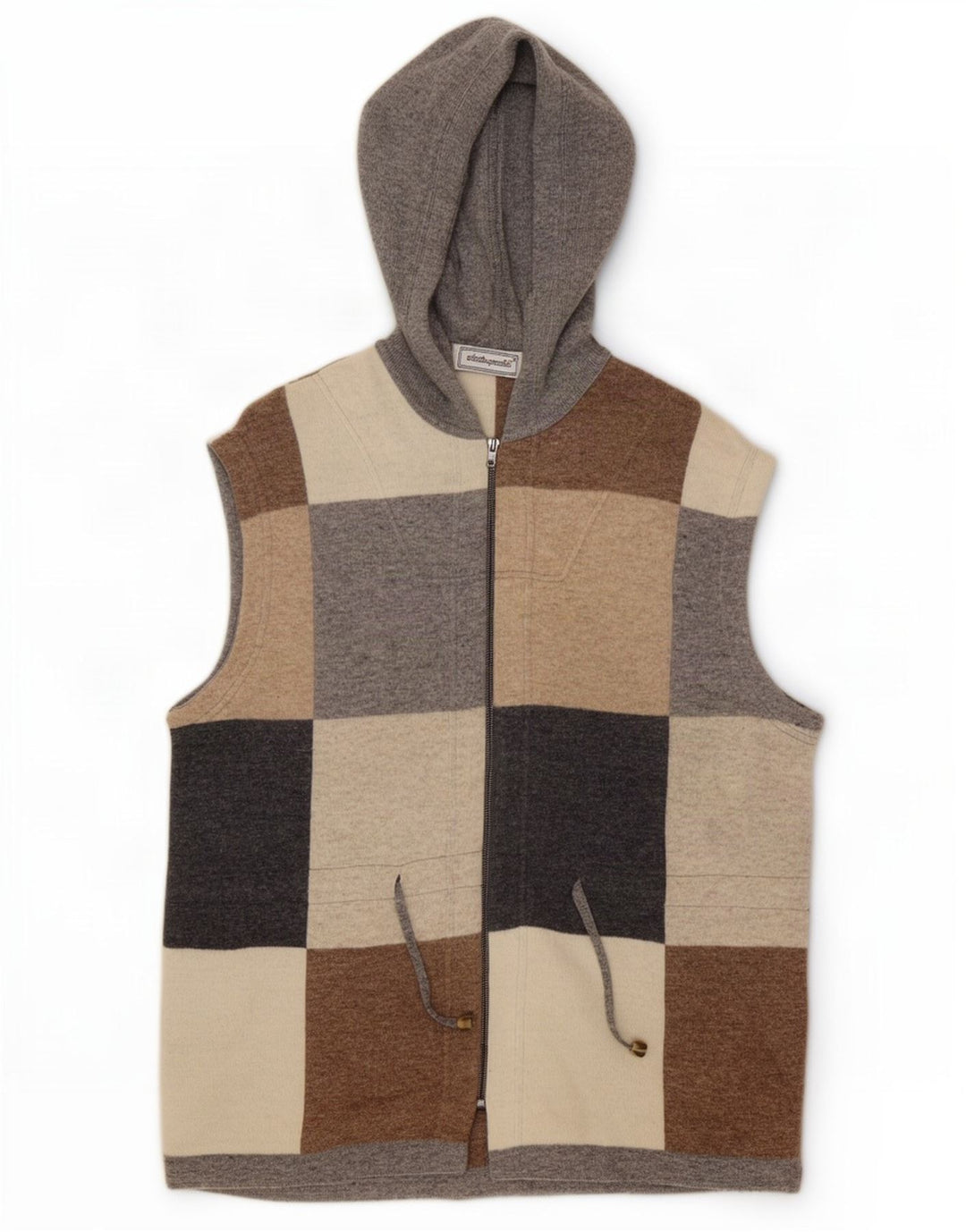 Roberta Puccini Damen-Strickjacke mit Kapuze, UK 16, Größe L, mehrfarbig