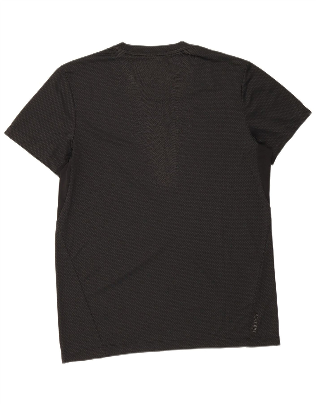 Adidas Herren T-Shirt Top Large Schwarz Geflecktes Polyester