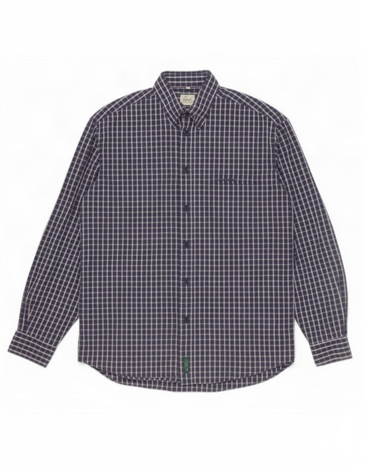 Ben Sherman Herrenhemd, groß, blau kariert