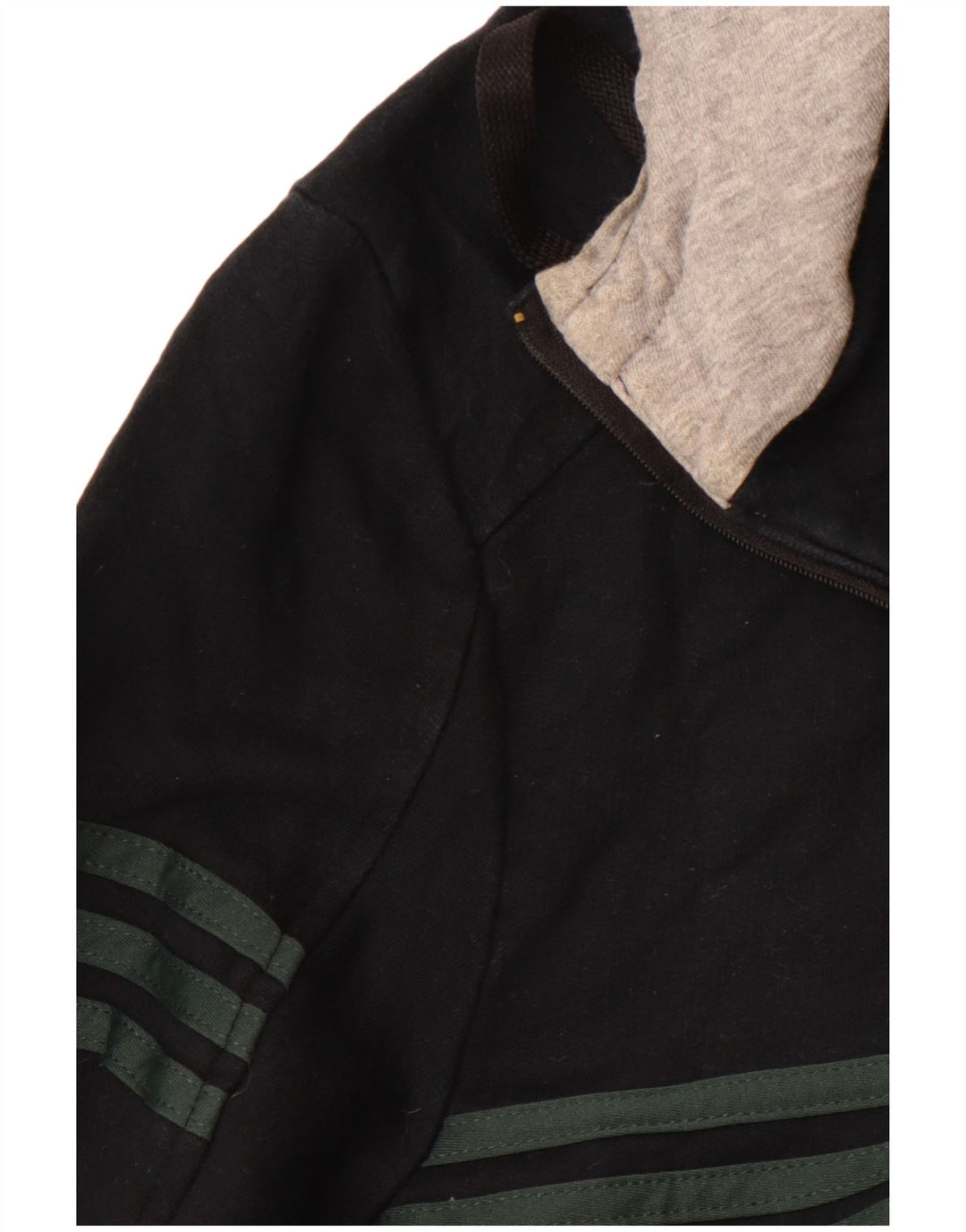 ADIDAS Herren Kapuzenpullover mit grafischem Reißverschluss und Rundhalsausschnitt, UK 40/42, mittleres Marineblau