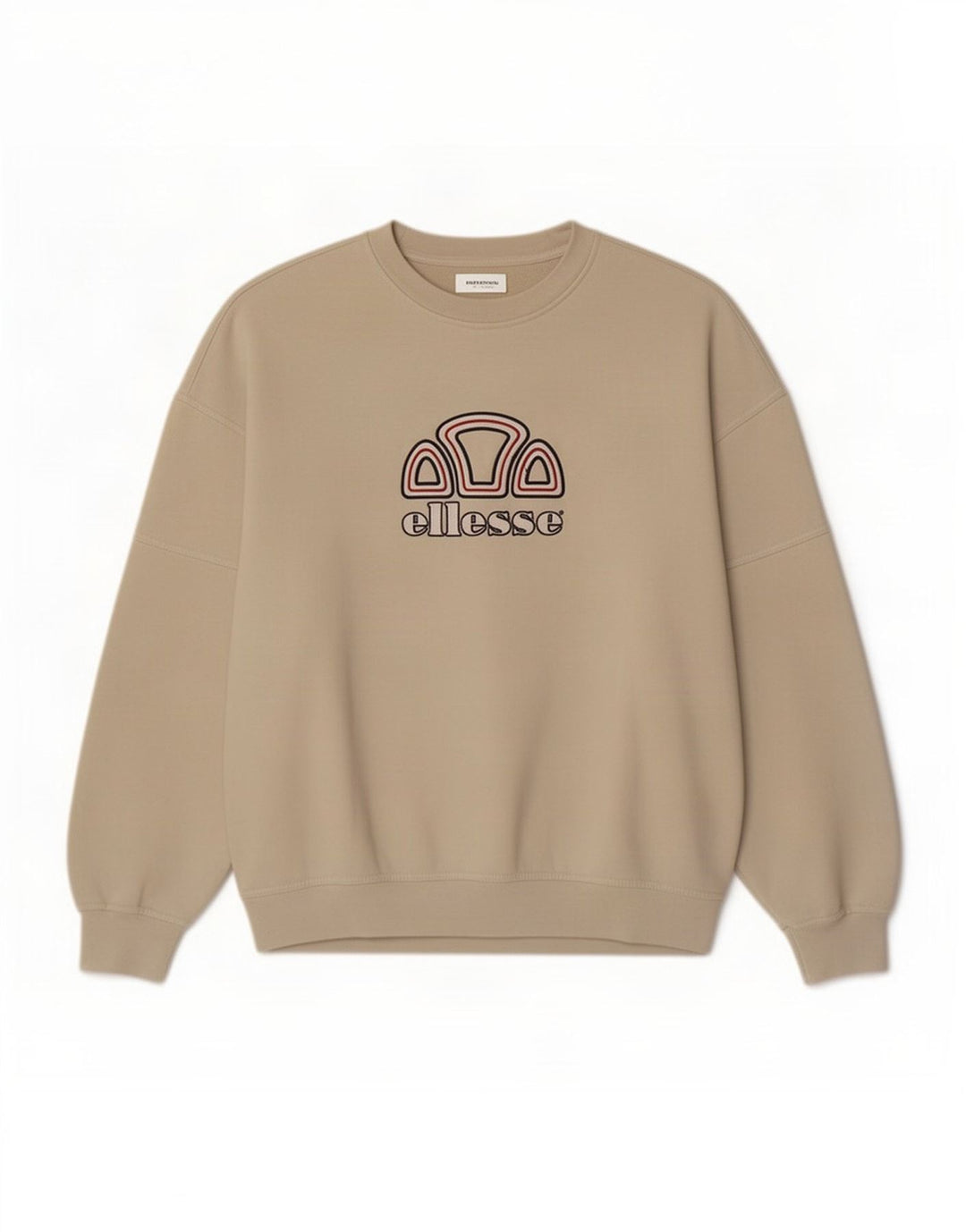 Ellesse Herren-Sweatshirt mit Grafik, groß, beige, Polyester