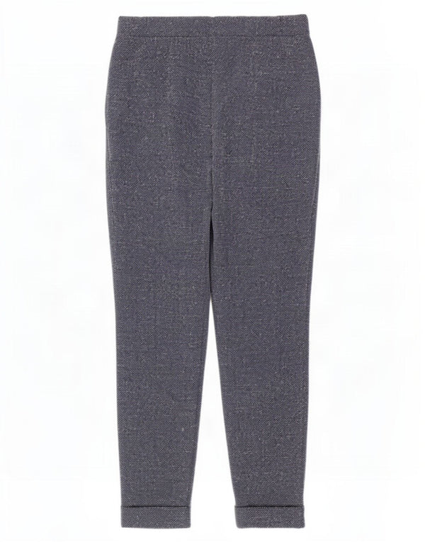 Marks & Spencer Damen Slim Casual Hose UK 8 Small W26 L27 Blau meliert