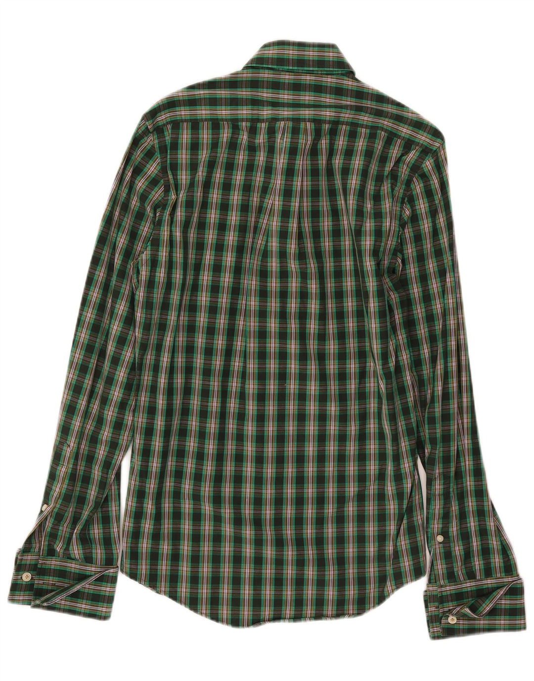 Jack Wills Herrenhemd XS grün kariert Baumwolle