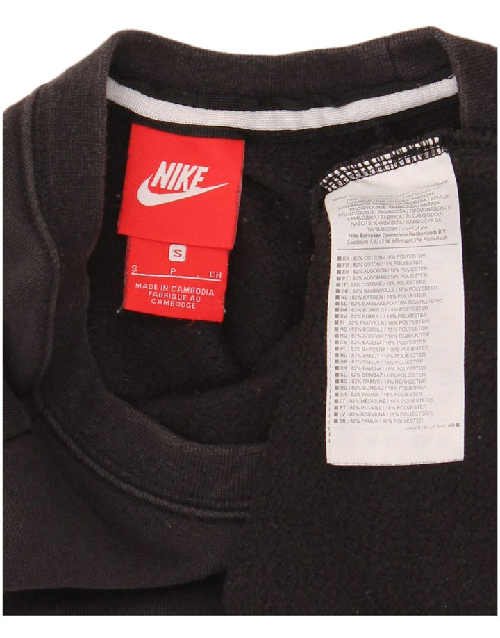 Nike Herren Sweatshirt Pullover Small Schwarz Baumwolle