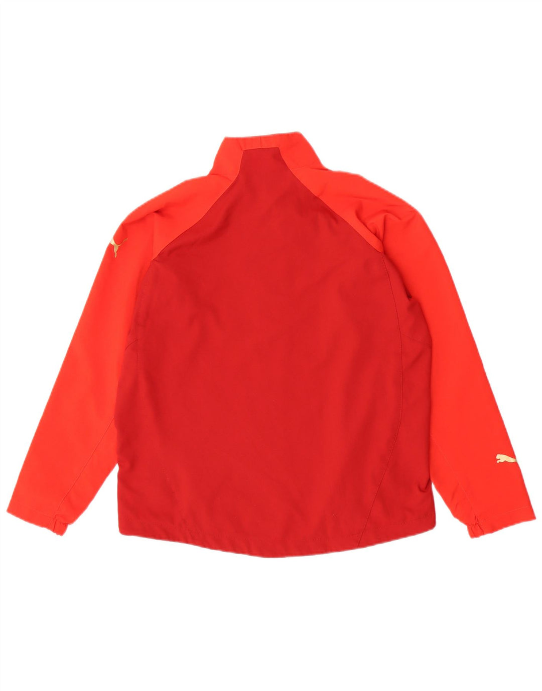 Puma Mädchen-Trainingsanzug-Top-Jacke, 11–12 Jahre, rotes Farbblock-Polyester