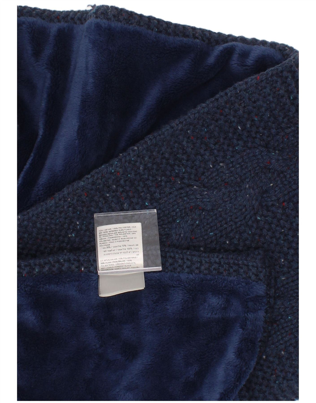 Superdry Strick-Rechteckschal für Damen, Einheitsgröße, Marineblau meliert, Winter