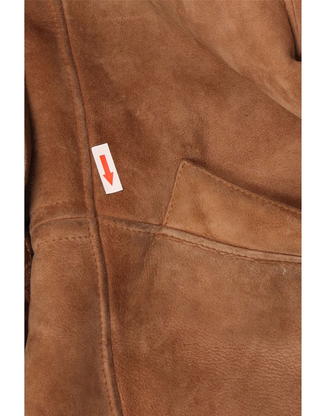 Vintage Damen Übergroße Lammfelljacke EU 40 Mittelbraunes Lammfell
