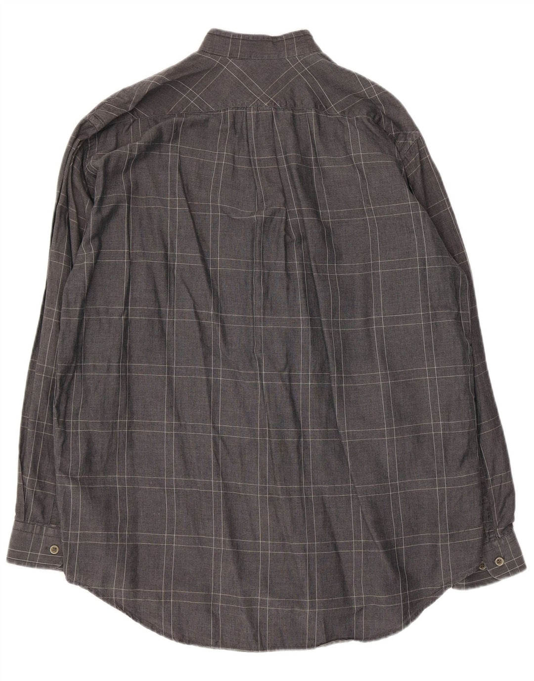 Marlboro Classics Herrenhemd, groß, grau kariert, Baumwolle