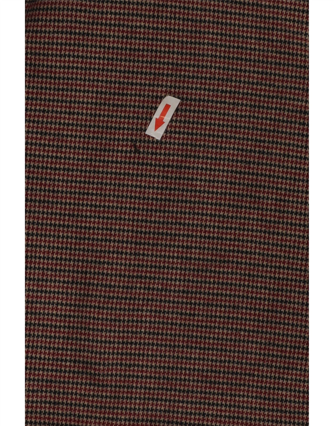 Zara Damen Langarm-Etuikleid UK 12 Mittelbraun mit Hahnentrittmuster